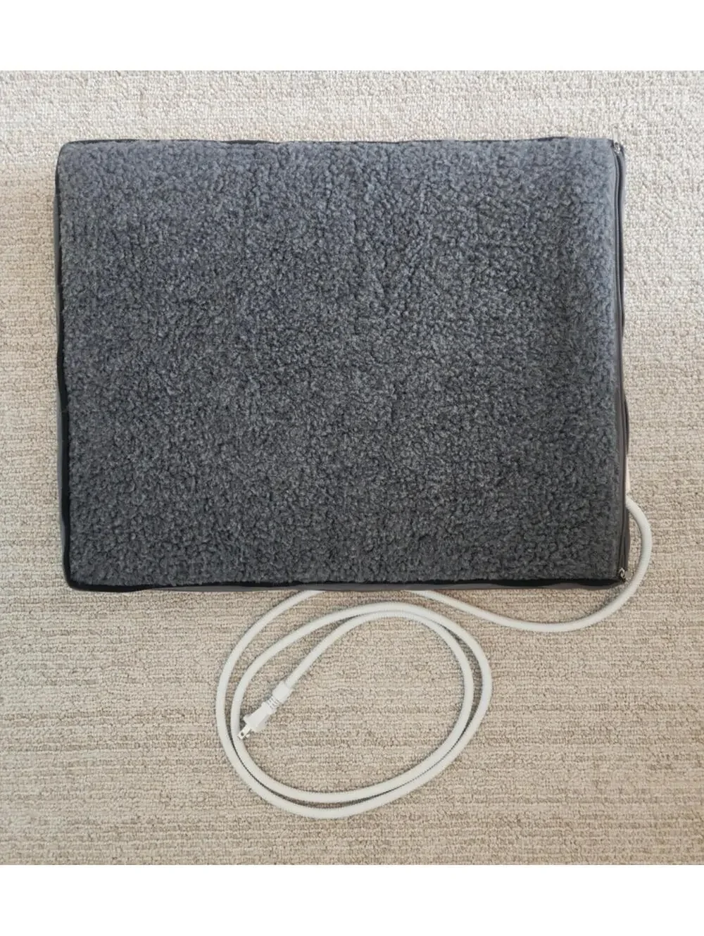 AUPETEK Heated Cat Bed Pad Mat 16x20 Polyester Cable Gray Electric Durable Plush